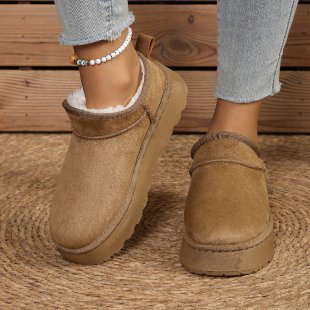 Plus size women's snow boots for export - new autumn/winter  collection: thick-soled, fleece-lined, extra thick, warm cotton shoes for women