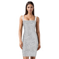 C7198 cross-border   fashion women's sexy dress slim fit rhinestone embellished cami dress