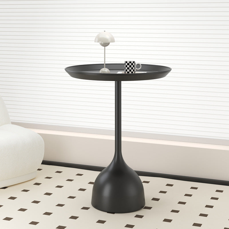 Influencer-approved iron side table - mini coffee table, bedside table, minimalist modern small round table, living room storage shelf