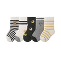 Babylon five-pair kids socks combed cotton breathable type a knee socks socks stripes boneless infant socks