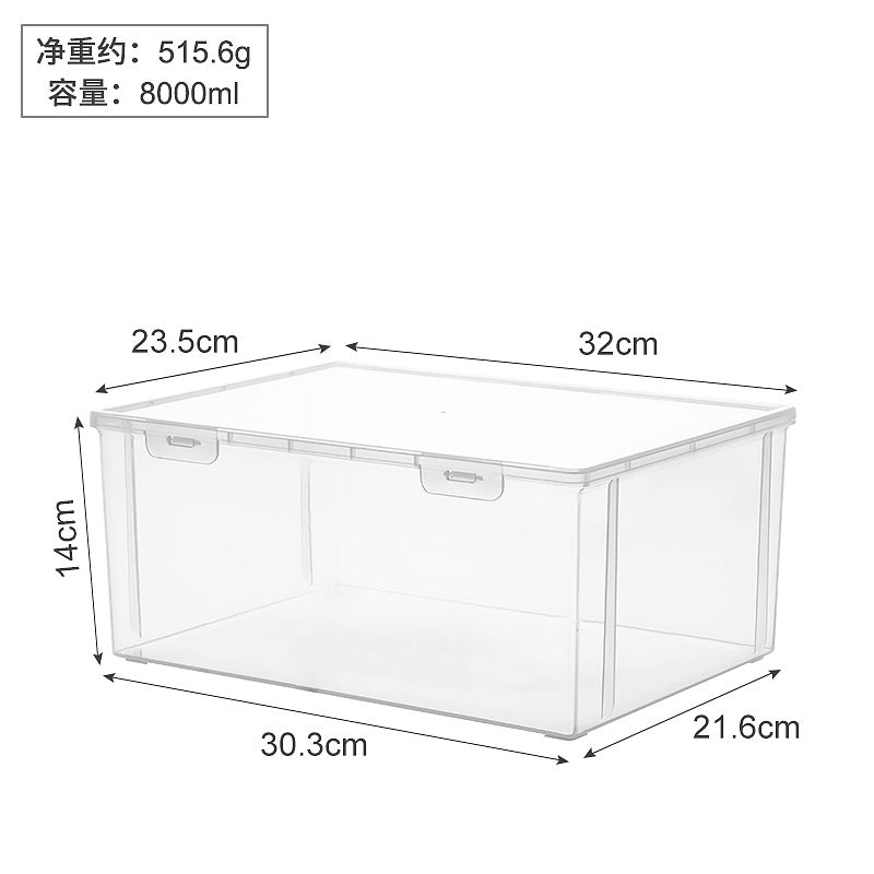 Desktop storage box Multifunctional sundries Dust-proof portable Kung Fu teacup Tea set Storage box Transparent storage box