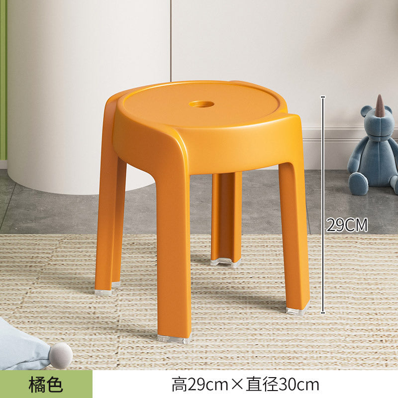 Thickened plastic stoolfor home stackable dining table bench long sitting comfortable chair windmill stool plastic round stool