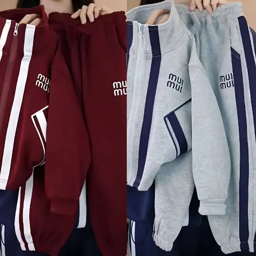 girls' and boys' mid-to-large size autumn new arrivals: girls' activewear casual korean style two-piece set trendy outerwear