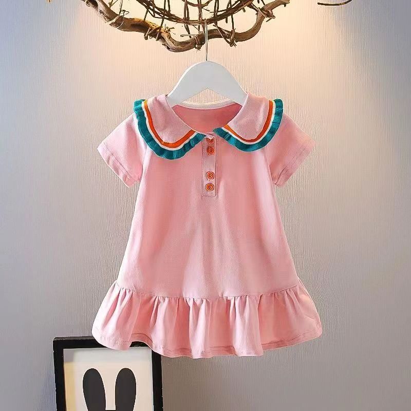Girls' dresses summer  new style chic kids princess dress trendy baby girl summer dress fashionable