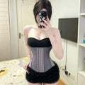 19-bone [ningye purple] latex waistband, abdominal belt, long back, sports tight, slimming look, body shaping belt