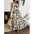 Shipped:  hot-selling women's printed long-sleeve dress for european and american cross-border e-commerce independent stores - export quality