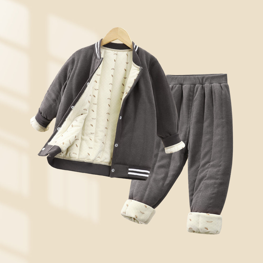 Kids school uniform handy gadgetfall and winternew arrival three-layer quilted cotton boys' cotton coat fleece-linedthickened inner layer girl's cotton jacket type a