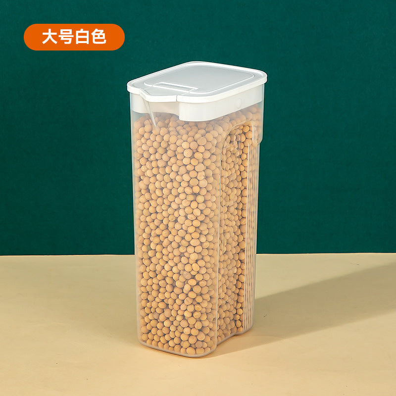 Kitchen food grade sealed tank plastic with lid grain storage tank household dry goods snack storage box