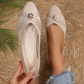 Exportplus sizeflatsflats women's pointed toe  new arrivalretro soft bottom fairy style easiest for match soft bottom beanie shoes
