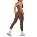 New arrival cross-border brushed back tight i-shaped back flap pocket pants yoga suit sports running fitness two-piece set