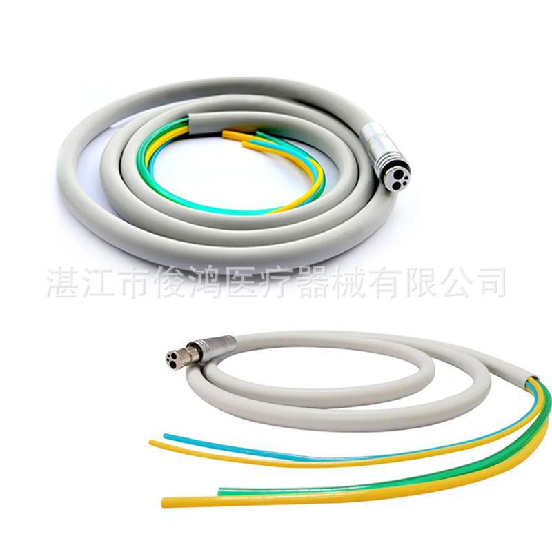Dental mobile phone tube dental chair high speed mobile phone tube mobile phone tube 2/4 hole silicone tube with connector water rope dental chair accessories