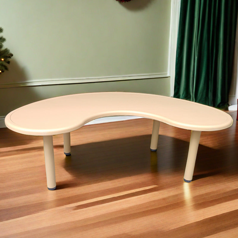 Children's table and chair set Kindergarten table and chair Baby painting game learning desk Plastic lifting moon creative table