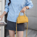 Retronew arrival genuine leather women's bag cross-border first layer cowhide boston bowling bag niche style shoulder crossbody satchel bag
