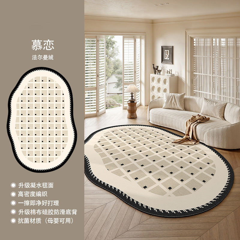 Distributed carpet living room no-wash and wipeable new arrival medieval style frenchretro special-shaped irregular stain-resistant bedroom floor mat