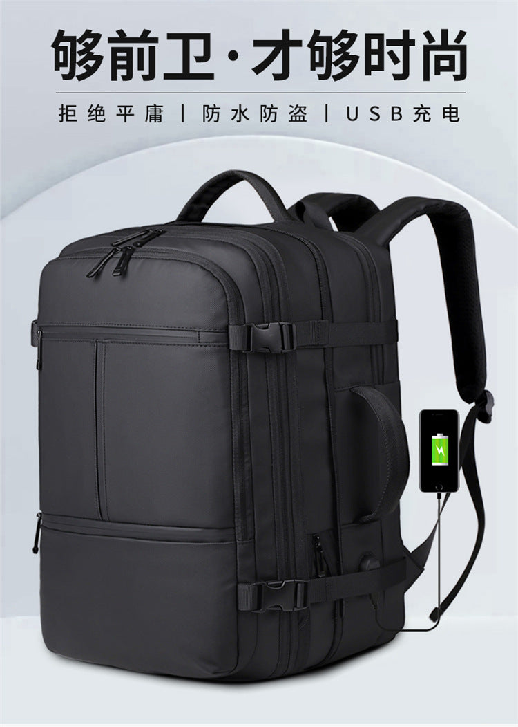 New men's business backpack, multi-functional backpack for business trip, large capacity expansion, travel travel computer bag, book for men