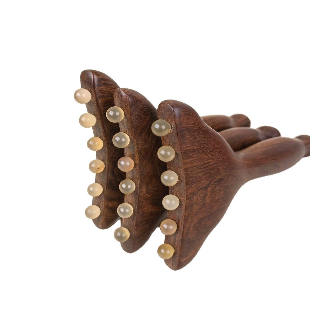 Claw bead small pusher meridian massage comb facial scraping board lifting beauty multifunctional neck massager