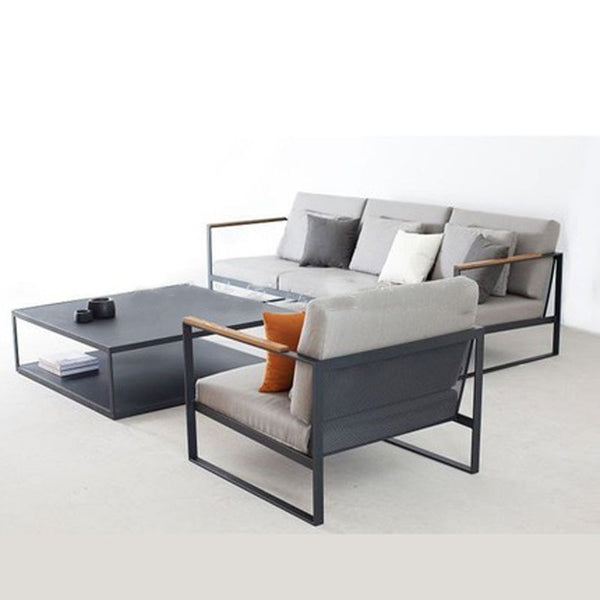 Nordic simple office sofa reception room exhibition hall business meeting leisure fabric sofa coffee table combination office