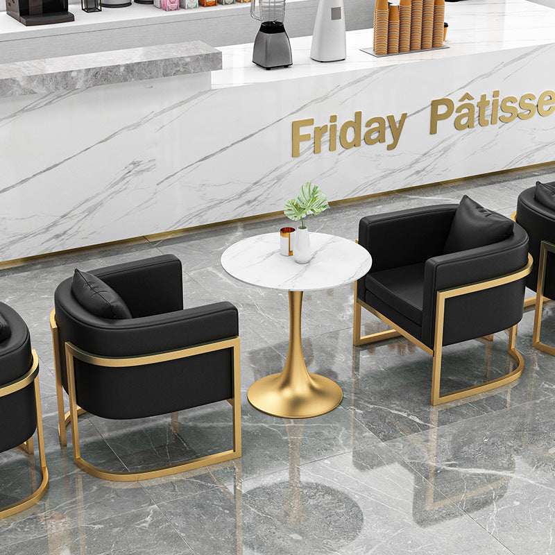 Nordic style coffee shop & bubble tea shop furniture set: tables, chairs, casual bar, lounge music, dining bar, commercial western restaurant booths & sofa combination