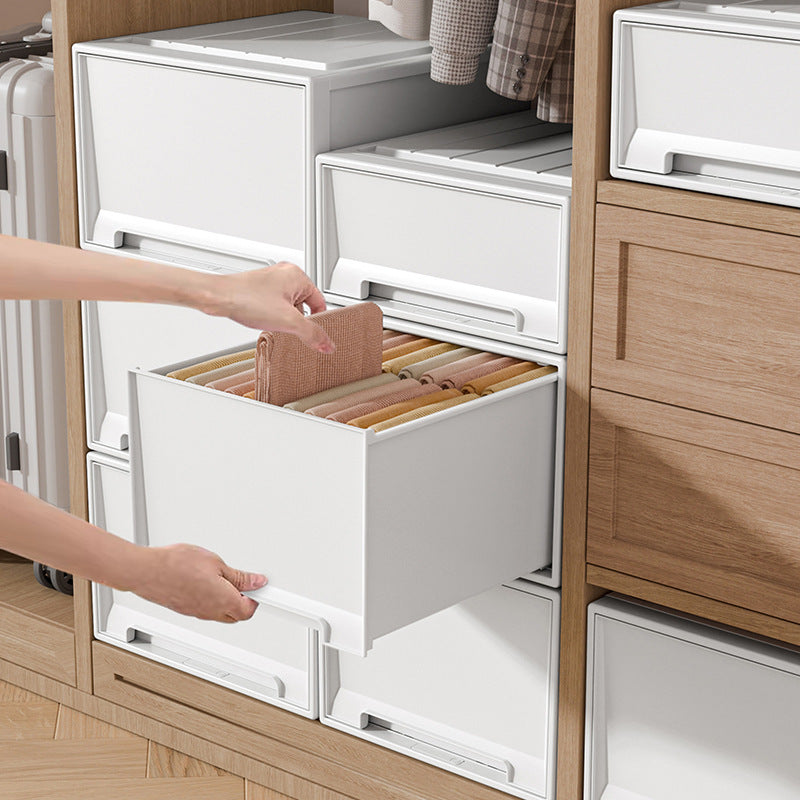 Japanese drawer type wardrobe storage box clothing underwear storage cabinet book sorting locker drawer type storage box