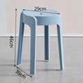 Plastic stool thickenedfor home dining table cooked rubber stool casual high stool scandinavian living room backrest square round windmill new