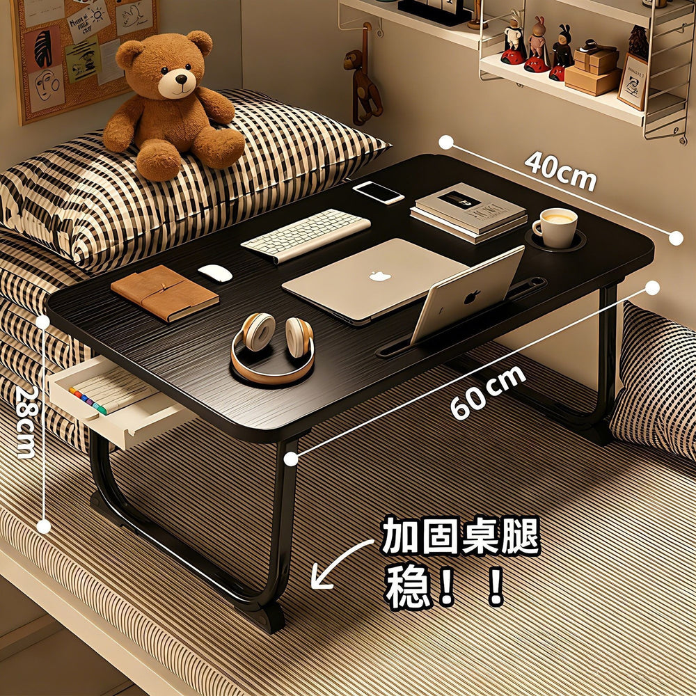 Bedside desk folding small table student dormitory writing desk dorm room essential laptop table assembly-free