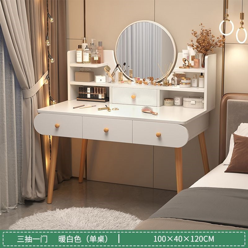 Vanity table bedroom simple modern small makeup cabinet all-in-one small apartment new arrival makeup table makeup table
