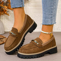 spring/autumn new arrival: thick-soled loafers for cross-border e-commerce. plus sizes available. price difference: $0.67. wholesale options available. dropshipping to  and