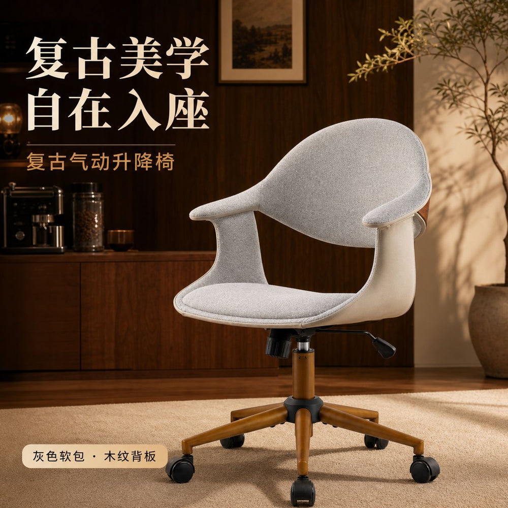 Home computer chair, living room adjustable bedroom makeup chair, study chair, study chair, office chair source factory