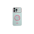 Suitable for iphone17pro mobile phone case ins fresh plaid round bow contrasting color iphone18 protective cover