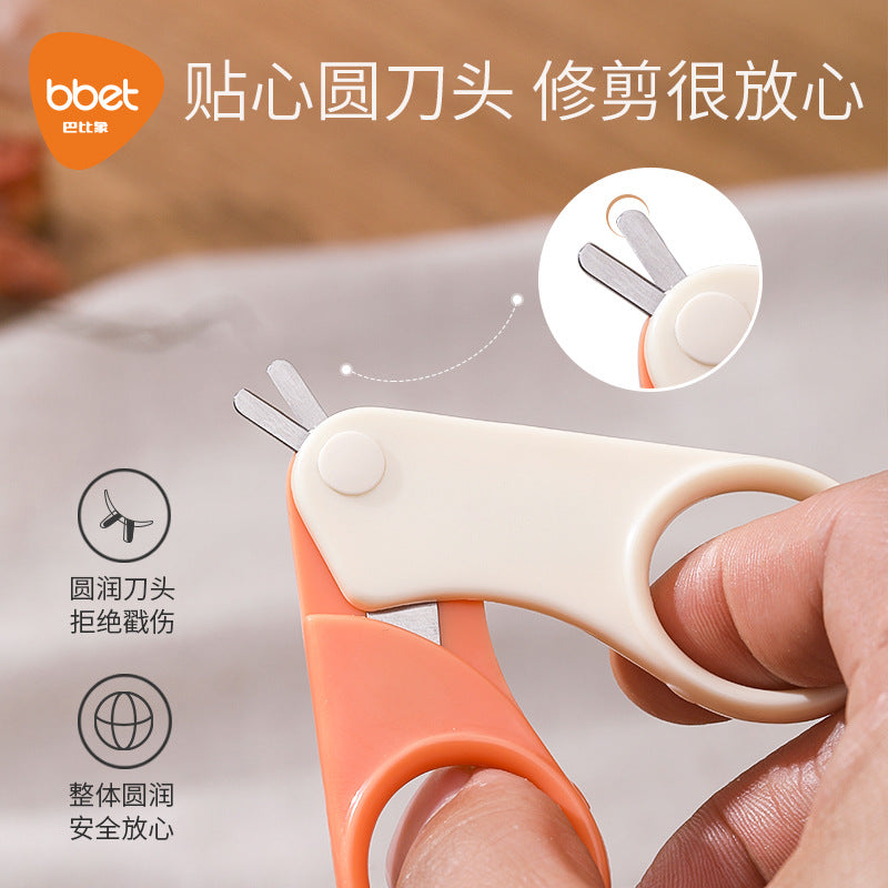 Baby nail clippers - newborn safe, anti-pinch safety set for infants and toddlers