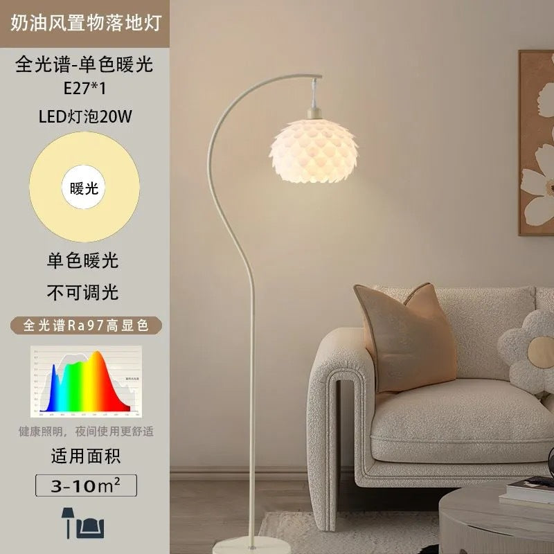 Retro style floor lamp living room sofa side atmosphere medieval wabi-sabi style bedroom study corner floor lamp