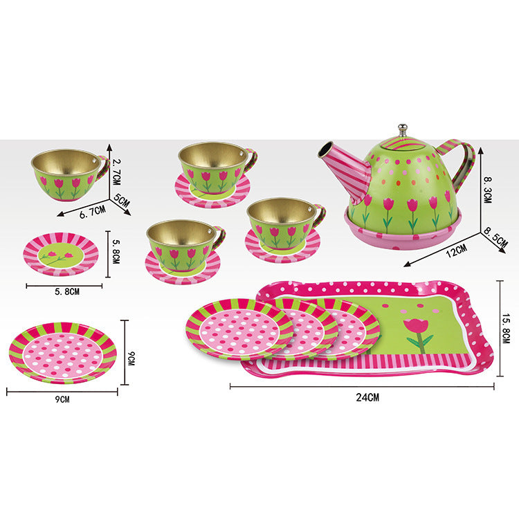 children's simulation tea set, food, dessert, cake, coffee, tea break, afternoon tea, girl's play house gift