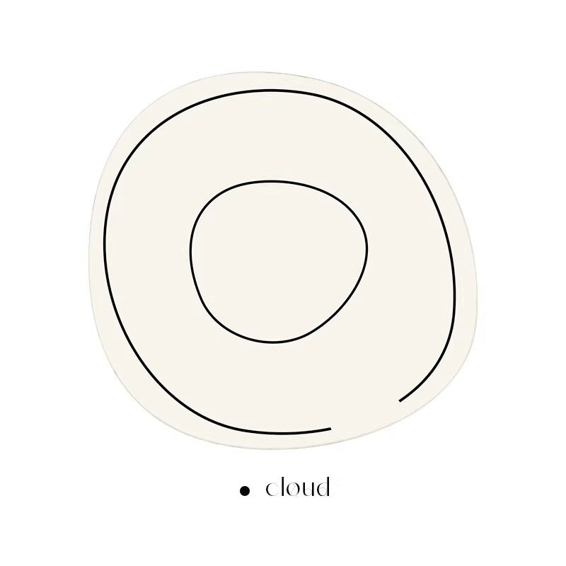 Round carpet living room  new bedroom bedside special shape oval cat scratching light luxury french ins style