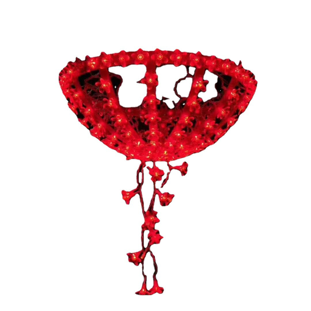 Umbrella hanging light outdoor waterproof lighting decoration hanging tree light urban street lighting atmosphere arrangement lantern string wholesale