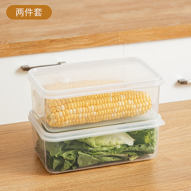 Kitchen Food Refrigerator Storage Box Transparent Sealed Fruit Food Fresh-keeping Box Food Grade Plastic Japanese Bento Box