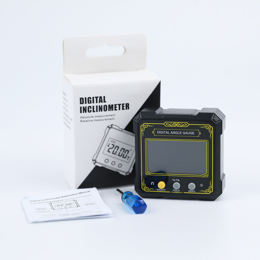 HUOTO New Guofeng Digital Display Inclination Box Digital Display Inclination Meter Inclination Box, Angle Meter Slope Meter Level Meter
