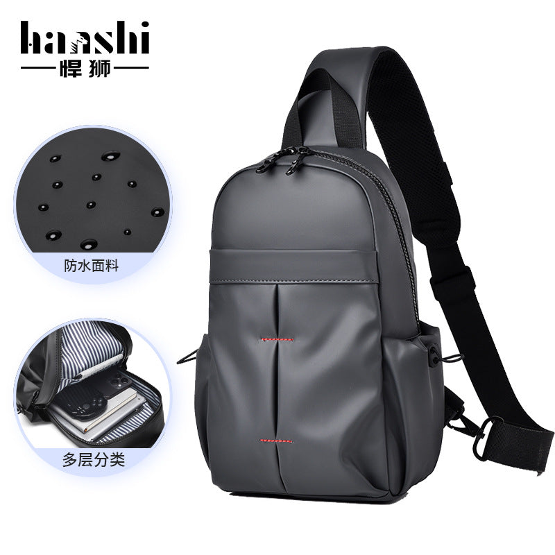 Fashion Men's Breast Bag Premium Casual Women's Crossbody Bag Trendy Lightweight Waterproof Shoulder Bag Travel Shoulder Chest Bag