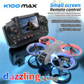 K100mini drone with screen remote control, optical flow hovering, dual lens hd aerial photography, extended flight time remote control aircraft
