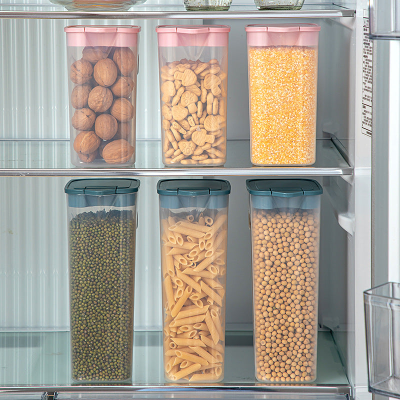 Kitchen food grade sealed tank plastic with lid grain storage tank household dry goods snack storage box