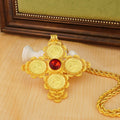 24k ethiopian big cross jewelry pendant gold african eritrean traditional wedding