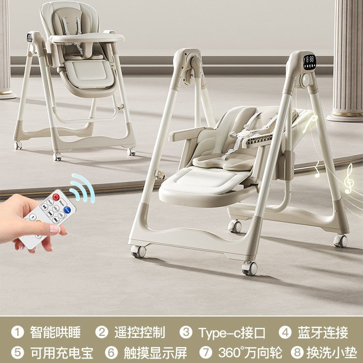 Baby Dining Chair Infant Multifunctional Foldable Home Seat Children Portable Baby Dining Table Rocking Chair