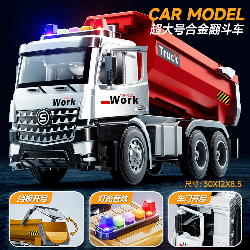 Kidsartificial city ladder fire truck toy boy engineering vehicle sanitation sprinkler inertia sound and light car model