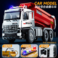 Inertial city dump truck (red alloy version) [e-commerce box]
