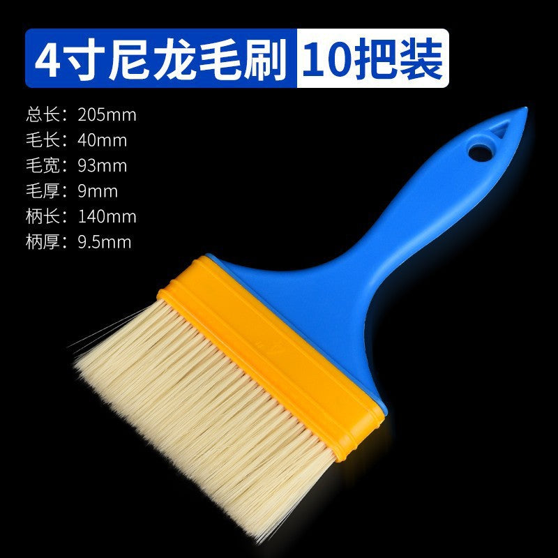 Nylon bristle paint brush, paint brush, adhesive brush, industrial implant brush, cleaning brush, dust removal brush, oil painting brush