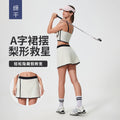 Summer color block yoga skort - women's hip-hugging, slimming, fashionable, and versatile fitness & tennis skirt d25044