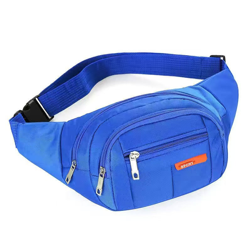 Cross-border fanny pack Men's outdoor sports Mountaineering Men's breast bag Canvas mobile phone bag Construction site work cashier messenger bag