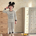 Kidsfall and winter shu velvet 320gthickenedpure cotton autumn clothes and long pants home clothes suit class a boneless baby suit clothes