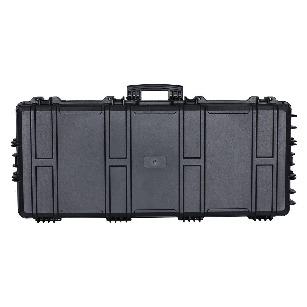Roof protection box Long plastic portable tool box Fishing rod storage box Large equipment Instrument box with wheels can be towed