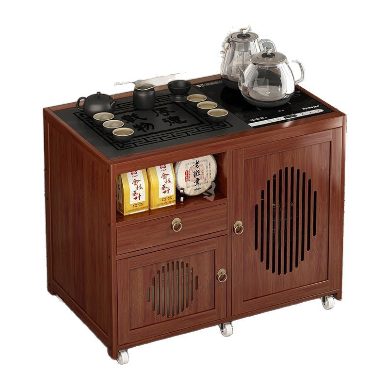 Mobile tea table for home small tea table water kettle all-in-one tea cabinet tea cart kung fu tea set suit new chinoiserie coffee table