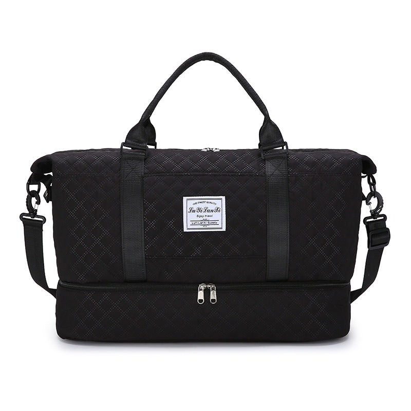 Outdoor business trip short trip bag large capacity fashion leisure fitness bag dry and wet separation moving luggage storage bag